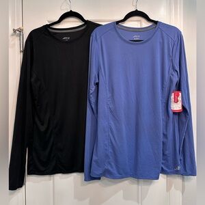 Two super soft athletic long sleeve shirts NWT